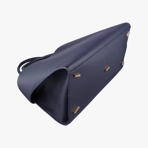 Pre-owned Ferragamo hug Navy leather shoulderbag | stylenewstar