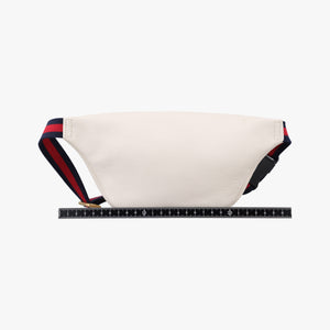 Pre-owned Gucci Print White Leather 527792 bum bag/waist bag | stylenewstar