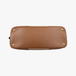Secondhand Prada Promenade Brown×Beige SAFFIANO Leather BL0837 handbag | stylenewstar