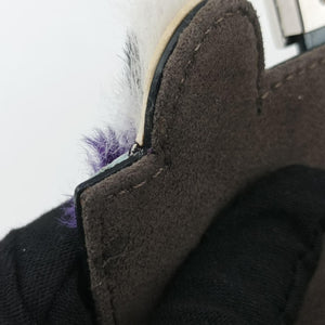 Pre-owned Fendi monster micro Baguette GreyBlue Leather 8M0354 shoulderbag | stylenewstar