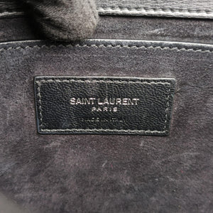Pre-owned Yves Saint Laurent SUNSET Black Leather 442906 shoulderbag | stylenewstar