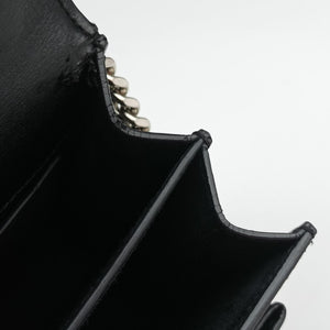 Pre-owned Yves Saint Laurent SUNSET Black Leather 442906 shoulderbag | stylenewstar