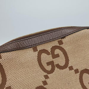 Pre-owned Gucci Jumbo GG Messenger Brown canvas×leather 675891 shoulderbag | stylenewstar