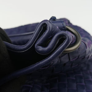 Pre-owned Bottega Veneta Parachute Intrecciato Purple lambskin handbag | stylenewstar