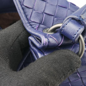 Pre-owned Bottega Veneta Parachute Intrecciato Purple lambskin handbag | stylenewstar