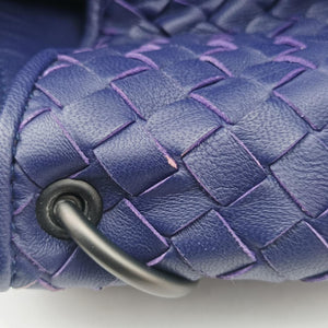 Pre-owned Bottega Veneta Parachute Intrecciato Purple lambskin handbag | stylenewstar