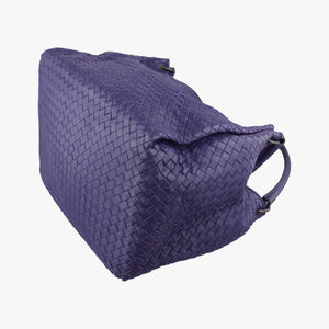 Pre-owned Bottega Veneta Parachute Intrecciato Purple lambskin handbag | stylenewstar