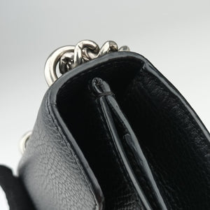 Pre-owned Gucci Dionysus Black Leather 421970 shoulderbag | stylenewstar