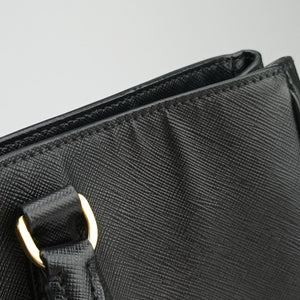 Pre-owned Prada Galleria Black SAFFIANO Leather BN2274 handbag | stylenewstar