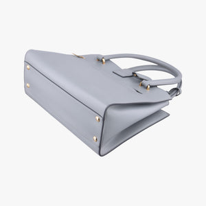 Pre-owned Ferragamo Gancini Juliet Grey leather handbag | stylenewstar