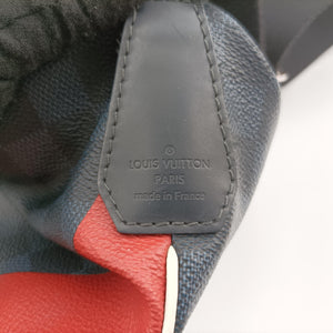 Pre-owned Louis Vuitton Mick PM America's Cup Limited Damier Cobalt × Tri-Color Coated Canvas × Leather N41639 shoulderbag | stylenewstar