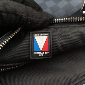 Pre-owned Louis Vuitton Mick PM America's Cup Limited Damier Cobalt × Tri-Color Coated Canvas × Leather N41639 shoulderbag | stylenewstar
