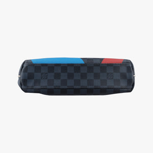 Pre-owned Louis Vuitton Mick PM America's Cup Limited Damier Cobalt × Tri-Color Coated Canvas × Leather N41639 shoulderbag | stylenewstar