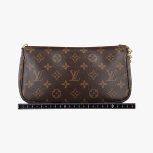 Pre-owned Louis Vuitton MULTI POCHETTE ACCESSOIRES MARRON×ROSE CLAIRE Monogram Canvas M44840 shoulderbag | stylenewstar