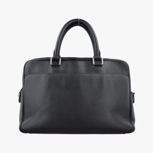 Pre-owned Louis Vuitton Porto Document Business MM Black Taiga M32721 handbag | stylenewstar