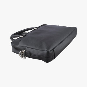 Pre-owned Louis Vuitton Porto Document Business MM Black Taiga M32721 handbag | stylenewstar