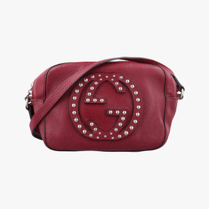 Pre-owned Gucci Soho Burgundy Leather 308364 shoulderbag | stylenewstar
