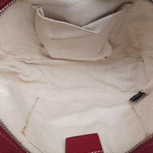 Pre-owned Gucci Soho Burgundy Leather 308364 shoulderbag | stylenewstar