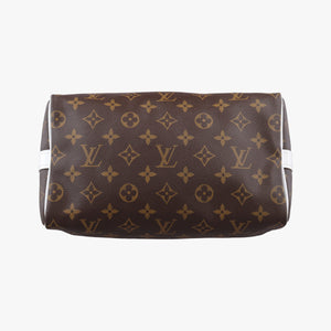 Secondhand Louis Vuitton Speedy Bandouliere 25 brown×white Monogram Canvas×calf leather M20754 shoulderbag | stylenewstar