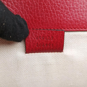 Pre-owned Gucci Dionysus Red Leather 499623 shoulderbag | stylenewstar