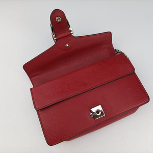 Pre-owned Gucci Dionysus Red Leather 499623 shoulderbag | stylenewstar