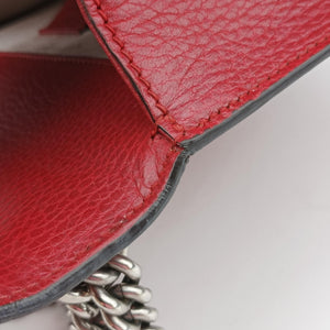 Pre-owned Gucci Dionysus Red Leather 499623 shoulderbag | stylenewstar