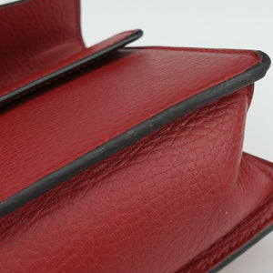 Pre-owned Gucci Dionysus Red Leather 499623 shoulderbag | stylenewstar