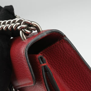 Pre-owned Gucci Dionysus Red Leather 499623 shoulderbag | stylenewstar