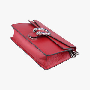 Pre-owned Gucci Dionysus Red Leather 499623 shoulderbag | stylenewstar