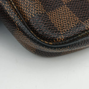 Pre-owned Louis Vuitton T&B Mini Pochette Accessoires EBENE×multi Damier Canvas N58011 handbag | stylenewstar