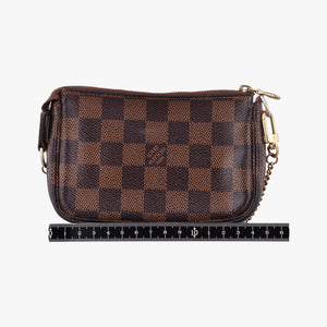 Pre-owned Louis Vuitton T&B Mini Pochette Accessoires EBENE×multi Damier Canvas N58011 handbag | stylenewstar