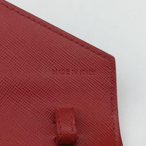 Pre-owned Prada Envelope Red x Orange Saffiano Leather shoulderbag | stylenewstar