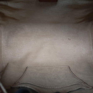Pre-owned Gucci GG SUPREME beige×brown PVC coated canvas×Leather 409529 shoulderbag | stylenewstar