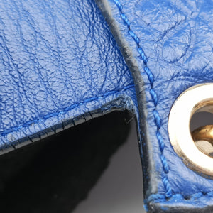 Pre-owned Loewe Avenue Blue Leather shoulderbag | stylenewstar