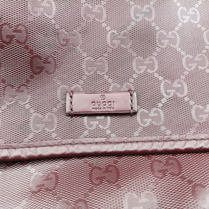 Secondhand Gucci GG Plus Messenger Burgundy PVC coated canvas 201732 shoulderbag | stylenewstar