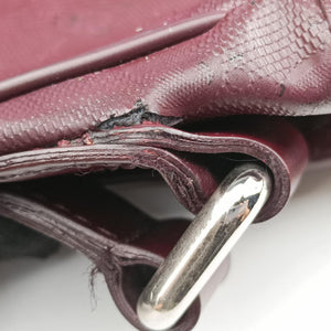 Secondhand Gucci GG Plus Messenger Burgundy PVC coated canvas 201732 shoulderbag | stylenewstar