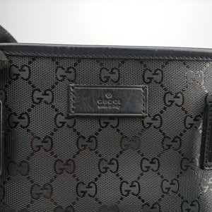 Pre-owned Gucci GG Imprime Black PVC coated canvas×Leather 211137 shoulderbag | stylenewstar