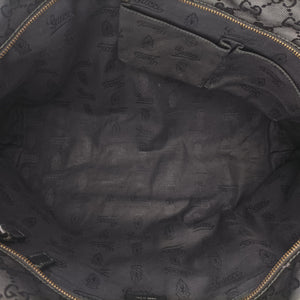 Pre-owned Gucci GG Imprime Black PVC coated canvas×Leather 211137 shoulderbag | stylenewstar