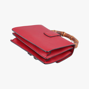 Pre-owned Gucci Dionysus Red Leather 523367 shoulderbag | stylenewstar