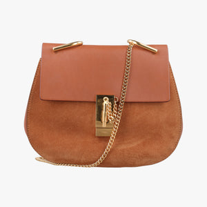 Pre-owned Chloe DREW Brown Leather×suede shoulderbag | stylenewstar