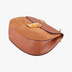 Pre-owned Chloe DREW Brown Leather×suede shoulderbag | stylenewstar