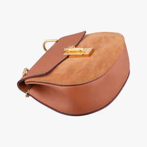 Pre-owned Chloe DREW Brown Leather×suede shoulderbag | stylenewstar