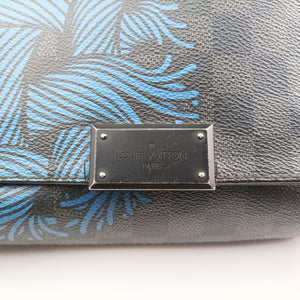 Pre-owned Louis Vuitton DISTRICT PM Noir Damier GRAPHITE N41714 shoulderbag | stylenewstar