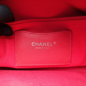 Pre-owned Chanel Mademoiselle Bowling Red Patent A50561 shoulderbag | stylenewstar
