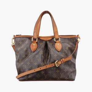 Pre-owned Louis Vuitton PALERMO PM brown Monogram Canvas M40145 shoulderbag | stylenewstar