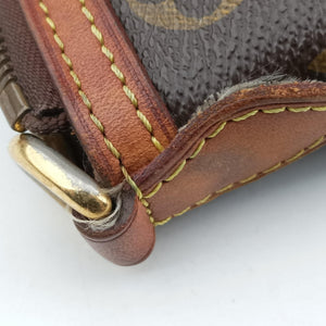 Pre-owned Louis Vuitton PALERMO PM brown Monogram Canvas M40145 shoulderbag | stylenewstar