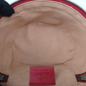 Pre-owned Gucci GG Marmont Red Leather 598594 backpack/rucksack | stylenewstar