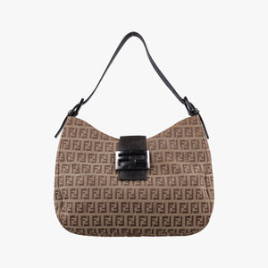 Secondhand Fendi Zucchino Camel Canvas 8BR036 handbag | stylenewstar