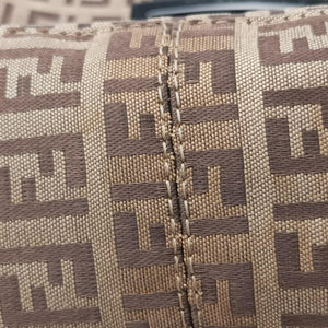 Secondhand Fendi Zucchino Camel Canvas 8BR036 handbag | stylenewstar