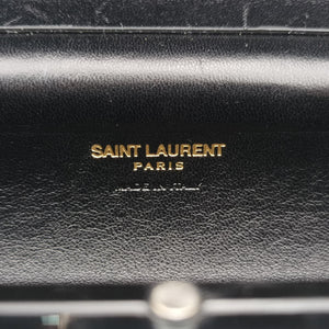 Pre-owned Yves Saint Laurent Fringe Monogram Opium Box Black Plexiglass 418523 shoulderbag | stylenewstar